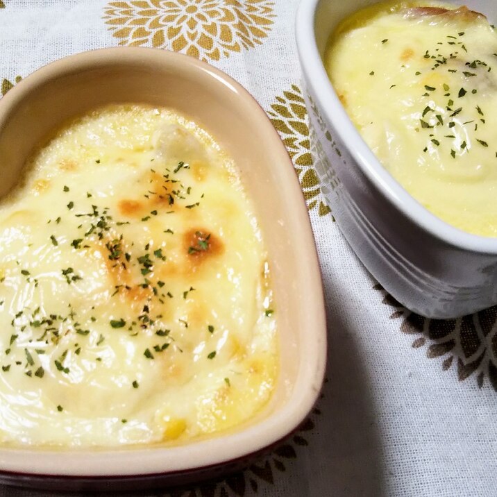 かぶと豆腐のミルクスープグラタン